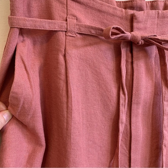 NEW Abercrombie Tie Waist Linen Shorts Medium - Picture 2 of 11